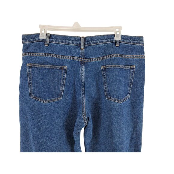 Work King Fleece Lined Jeans Men's Size 44x32 Medium Wash Straight - Picture 4 of 8